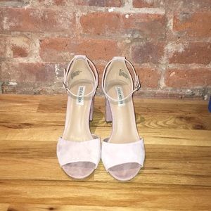 Steve Madden Light Pink Block Heels (size 9)